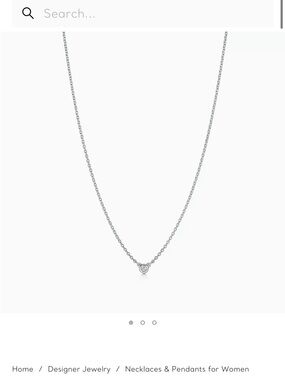 Tiffany and Co Elsa Perreti Diamond by the yard necklace 0.03 carat